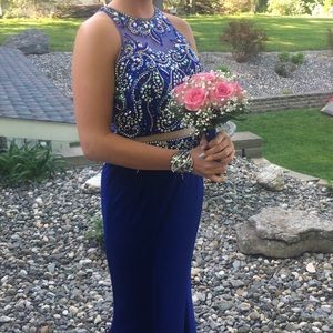 Sherri Hill Royal Blue Prom Dress